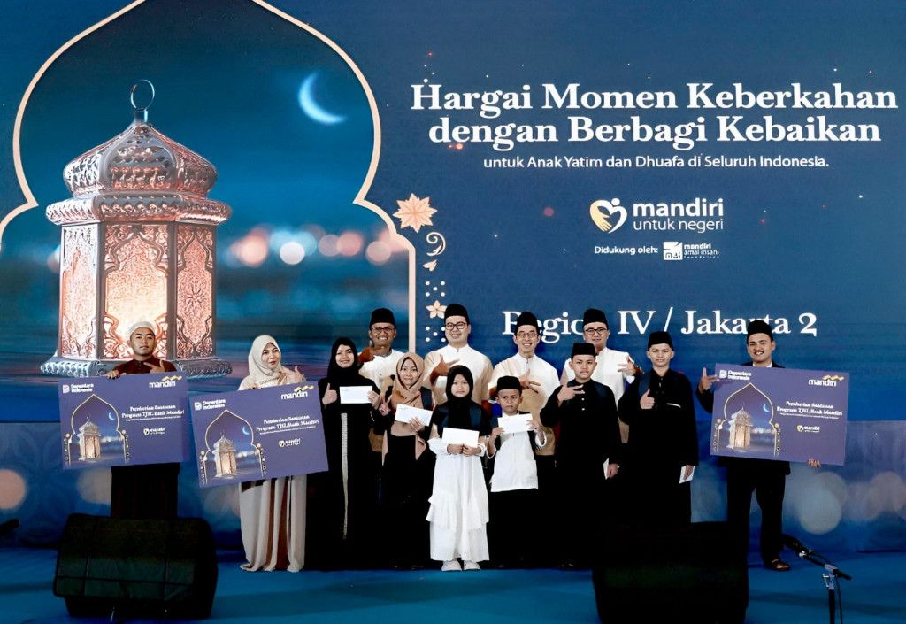 Bank Mandiri Perkuat Aksi Sosial Ramadan dengan Santunan