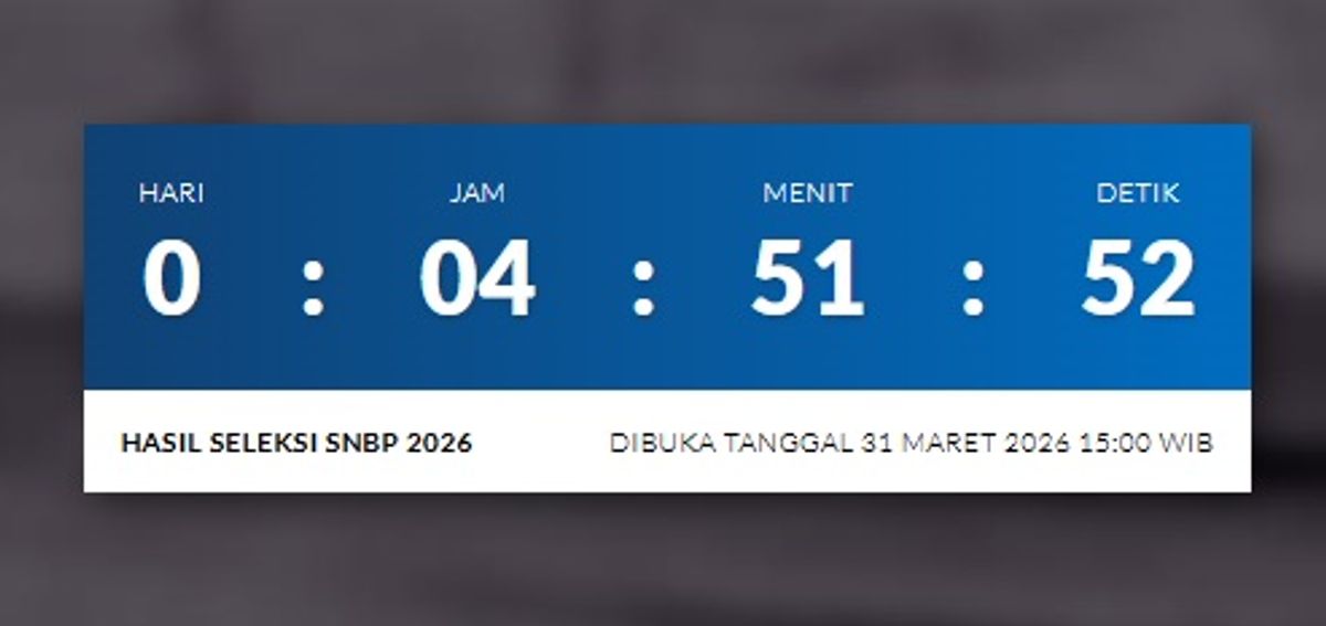 Hasil SNBP 2026 Diumumkan 31 Maret Pukul 15.00 WIB, Cek di Sini