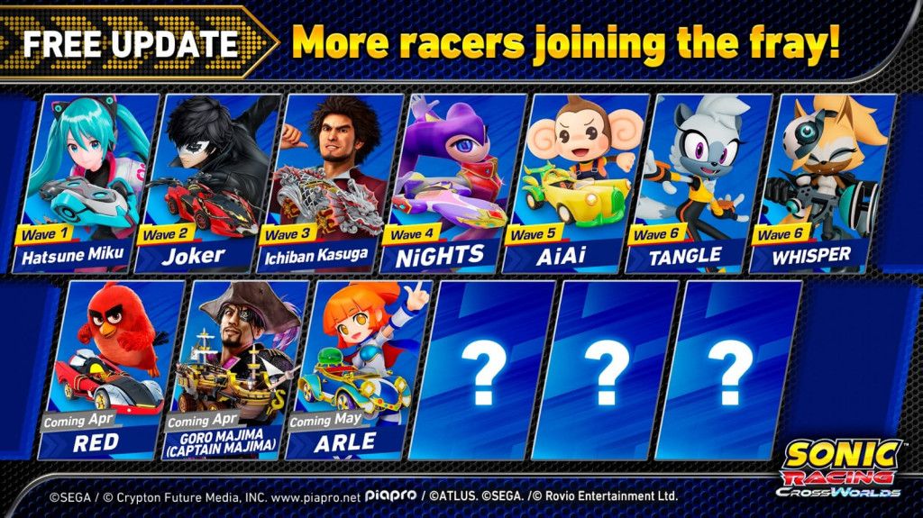 Sega Tambahkan Karakter Crossover di Sonic Racing