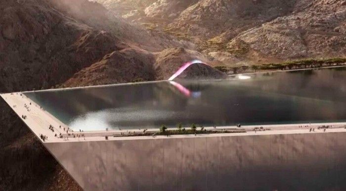 Arab Saudi Bangun Danau Raksasa di Tengah Gurun NEOM