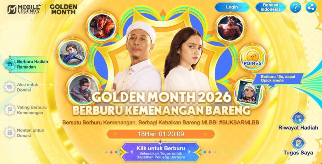 MLBB Donasi Rp200 Juta untuk Anak-Anak pada Golden Month 2026