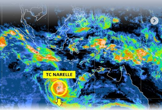 BMKG Pantau Siklon Tropis Narelle, Ini Dampaknya di Indonesia