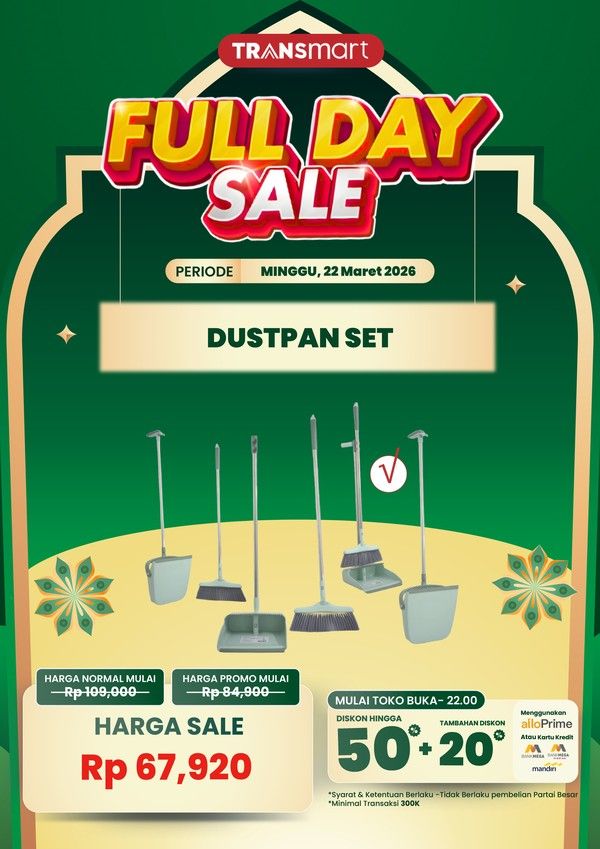 Transmart Full Day Sale Tawarkan Diskon Perkakas Rumah Tangga