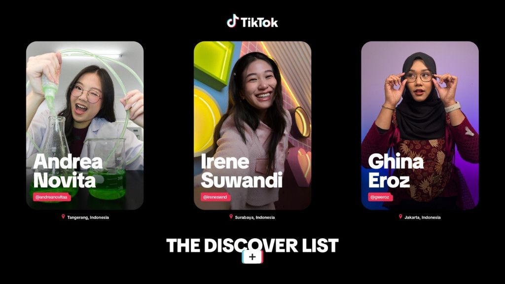 Tiga Kreator Indonesia Masuk TikTok Discovered List 2026