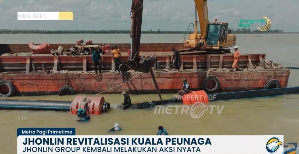 Jhonlin Group Lanjutkan Normalisasi Sungai di Aceh Tamiang