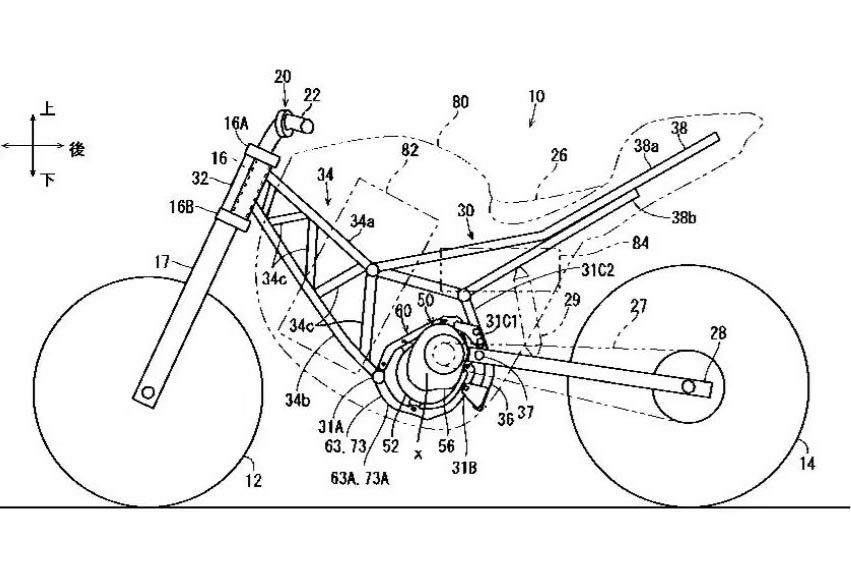 Kawasaki Patenkan Rangka Modular untuk Motor Listrik