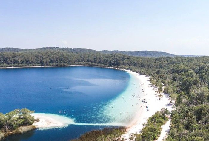 Danau di Pulau Pasir Terbesar Australia Pernah Mengering