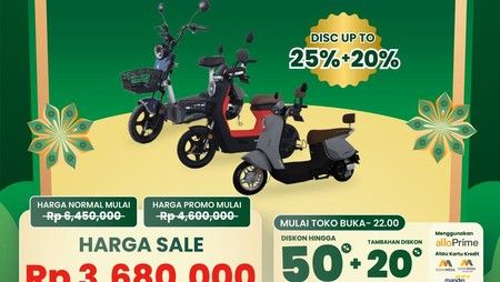 Transmart Full Day Sale Tawarkan Diskon Sepeda Listrik