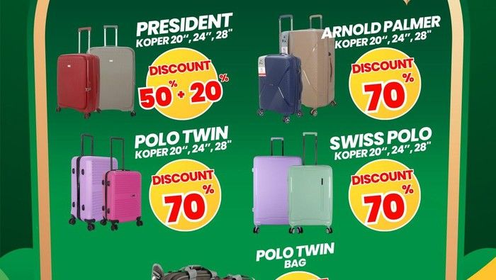 Transmart Full Day Sale Tawarkan Diskon Koper Hingga 70%