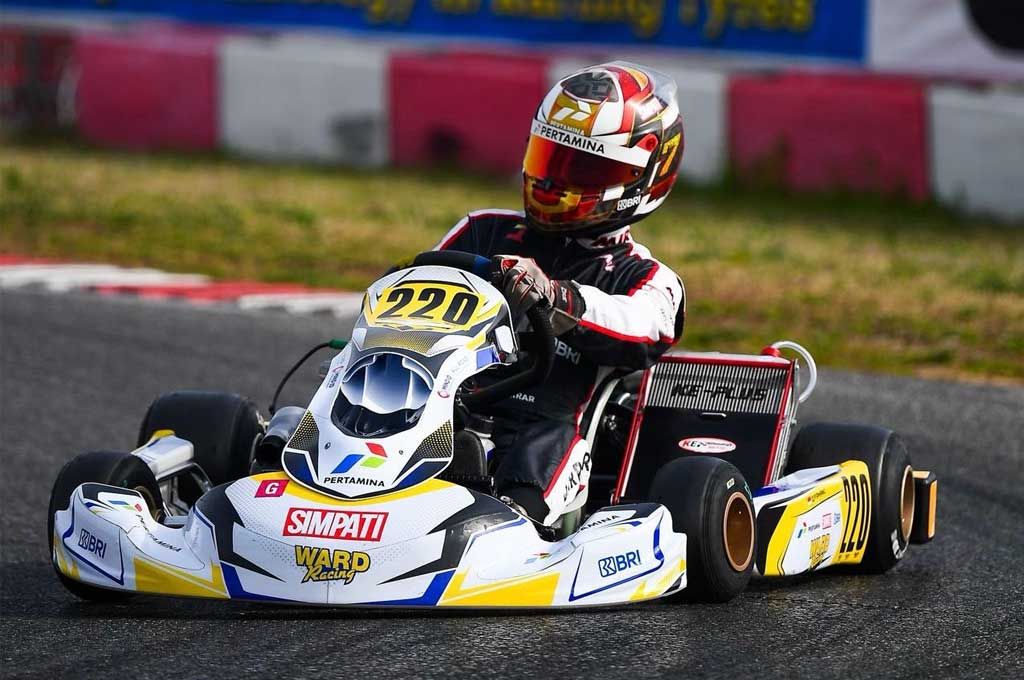 Qarrar Firhand Raih 10 Besar di Gokart Italia