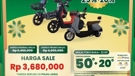 Transmart Full Day Sale Tawarkan Diskon Sepeda Listrik