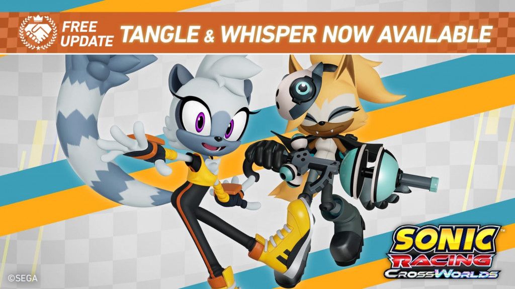 Sonic Racing CrossWorlds Tambahkan Tangle dan Whisper