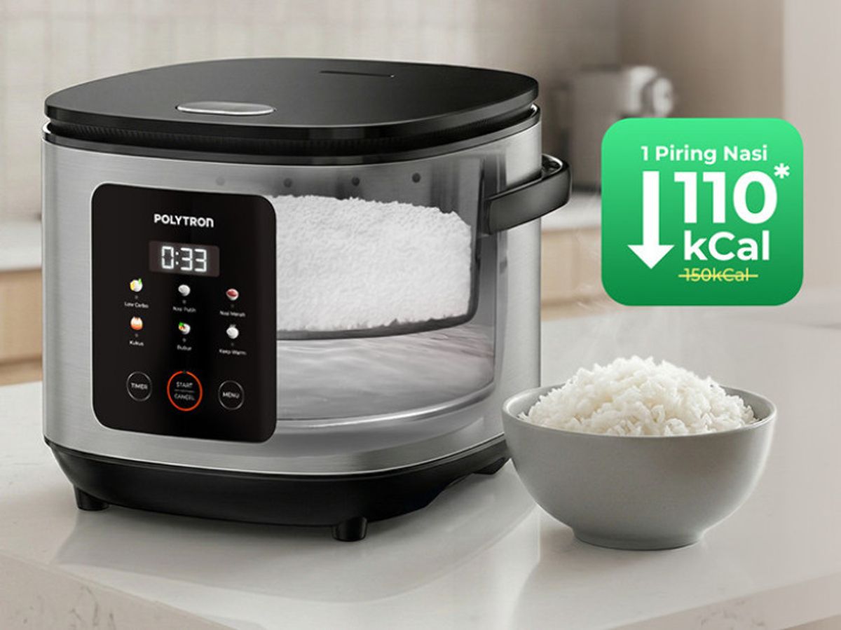 Polytron Luncurkan Rice Cooker Low Carbo: Kurangi Kalori Nasi Hingga 30%