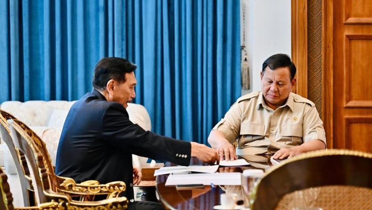 Luhut Laporkan Simulasi Ekonomi Tiga Bulan ke Presiden Prabowo