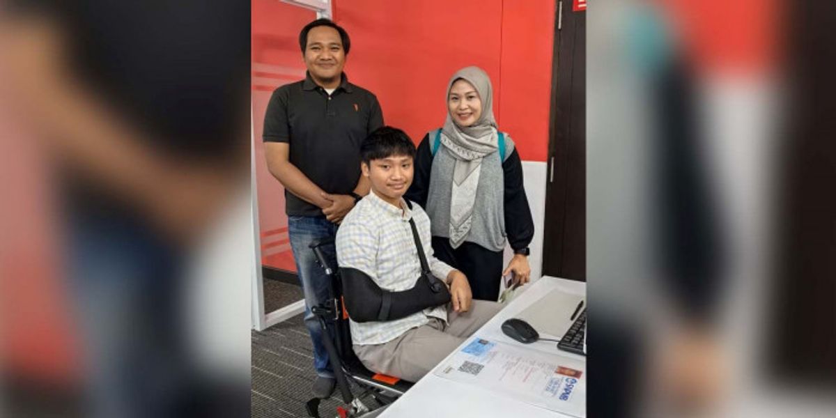 Athalla Shaquille Ikuti UTBK 2026 di IPB Menggunakan Kursi Roda