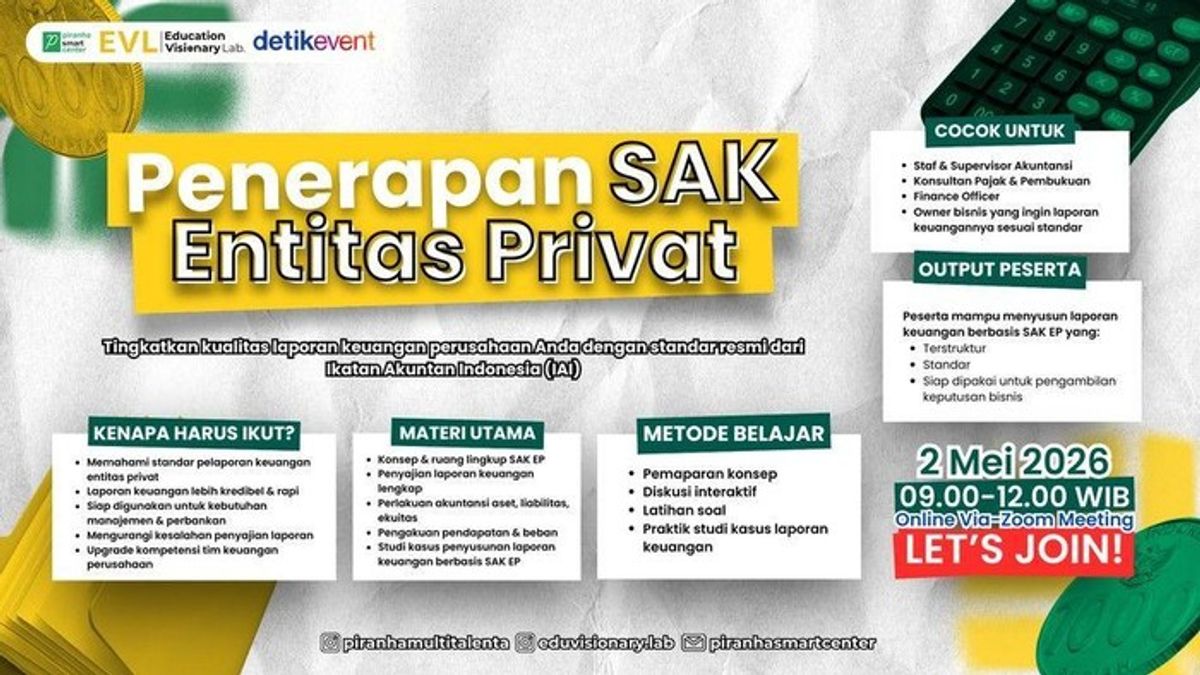 EVL Gelar Webinar Penerapan Standar Akuntansi Keuangan Entitas Privat
