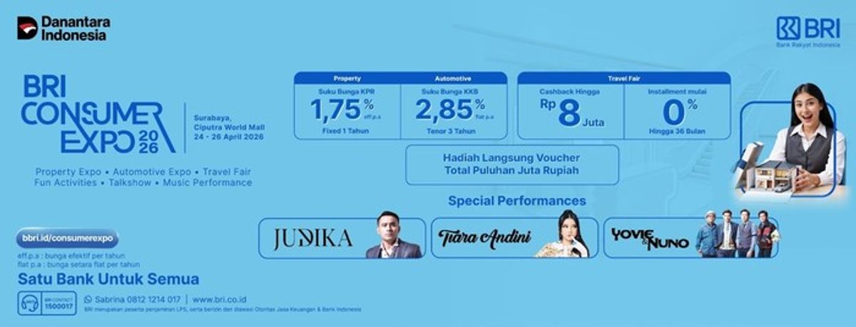 BRI Gelar Consumer Expo 2026 di Surabaya Tawarkan KPR Bunga Rendah