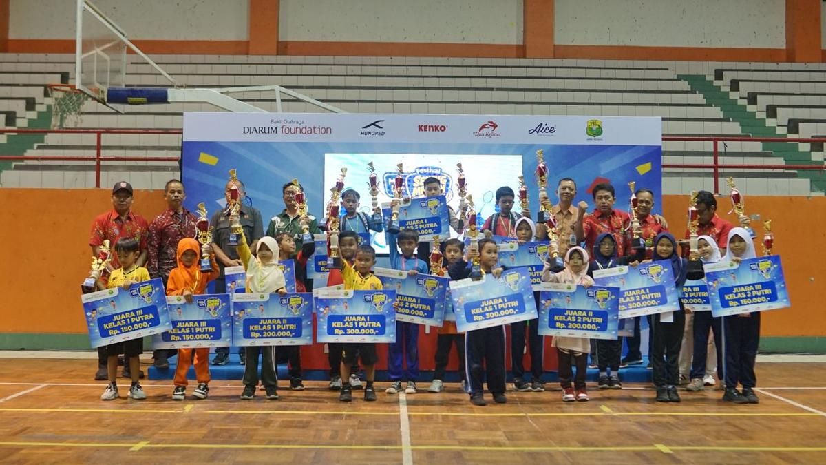 Ratusan Siswa SD Ikuti Festival Bulu Tangkis di Purwokerto