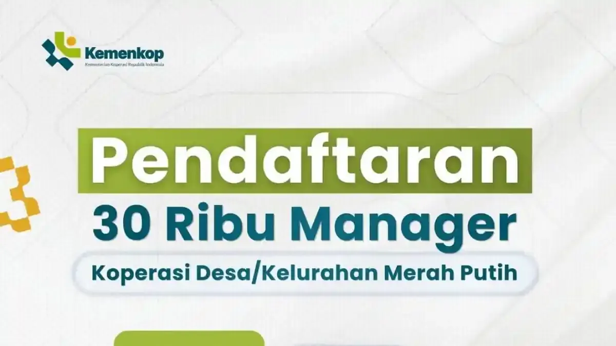 Pemerintah Buka Rekrutmen 30 Ribu Manajer Koperasi Desa April 2026