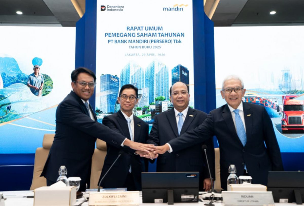 Bank Mandiri Bagikan Dividen Rekor Rp44,47 Triliun