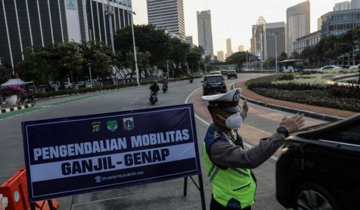 Polda Metro Jaya Berlakukan Pembatasan Ganjil Genap Jakarta Senin Ini