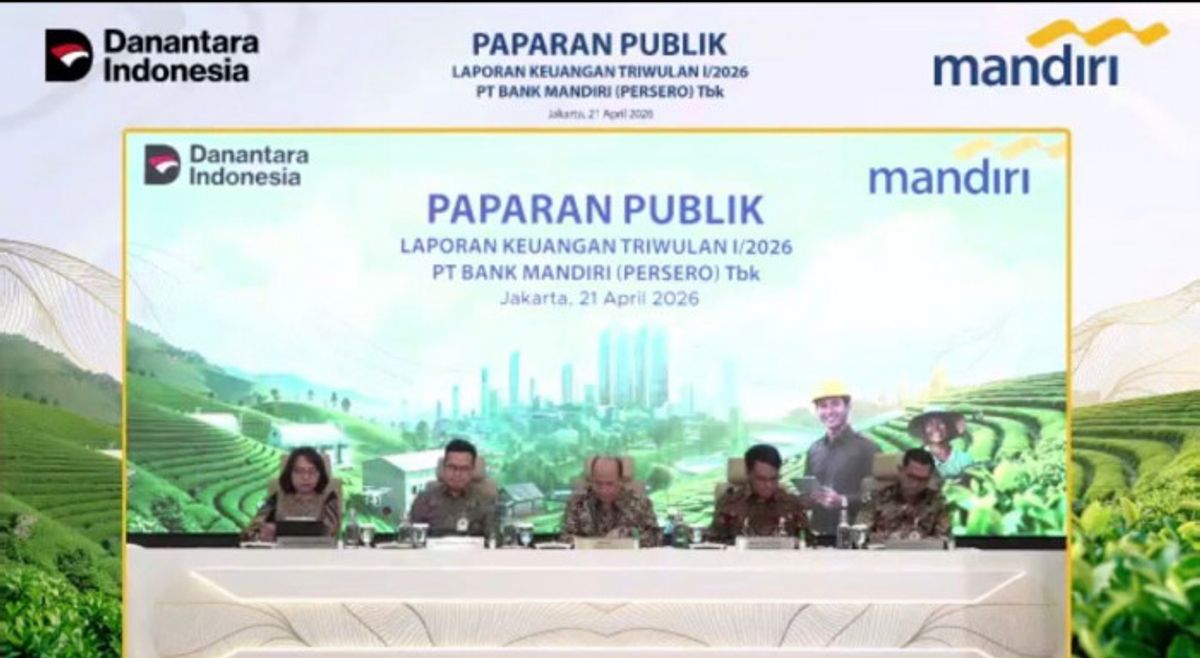 Bank Mandiri Raih Laba Bersih Rp15,4 Triliun pada Kuartal I 2026