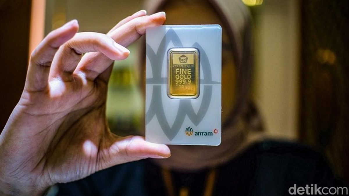 Harga Emas Antam Melemah 0,52 Persen Selama Sepekan