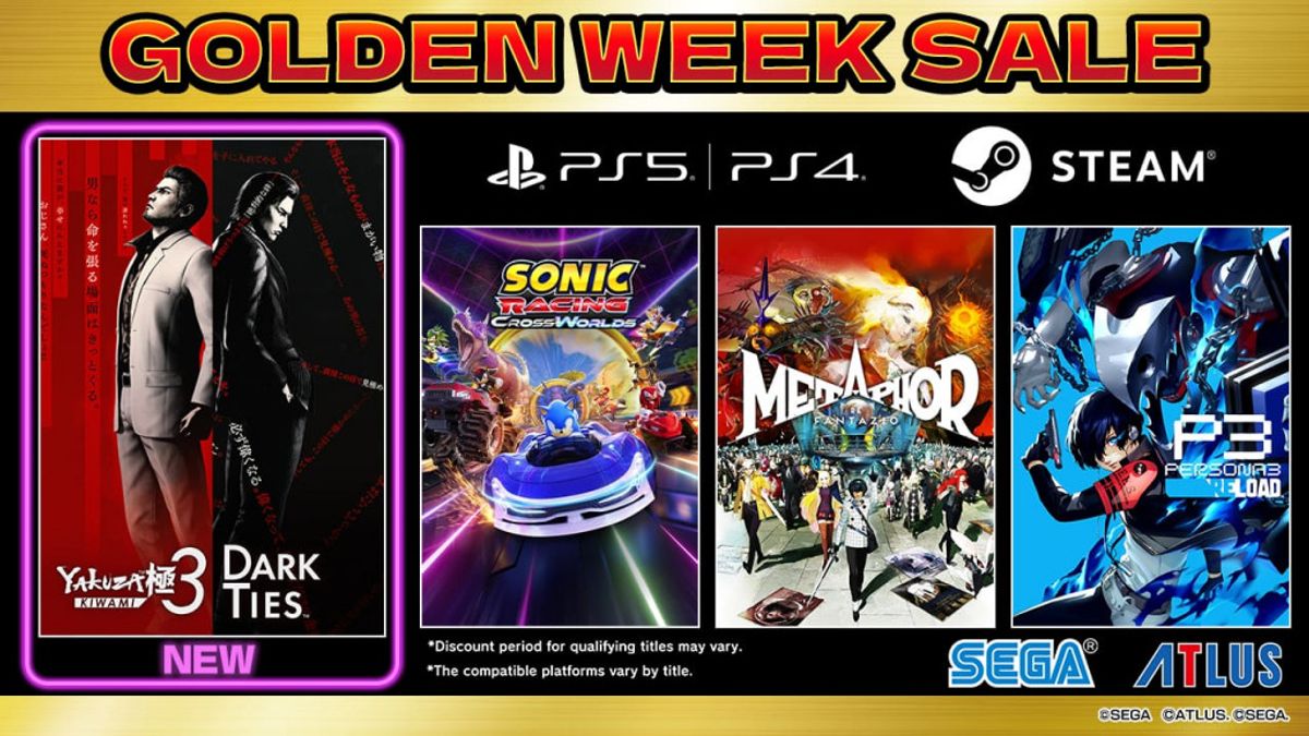Sega Beri Diskon Game Besar Melalui Promo Golden Week 2026