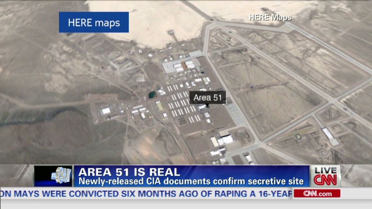 Aktivitas Rahasia di Area 51 Terkuak Lewat Rekaman Malam Hari