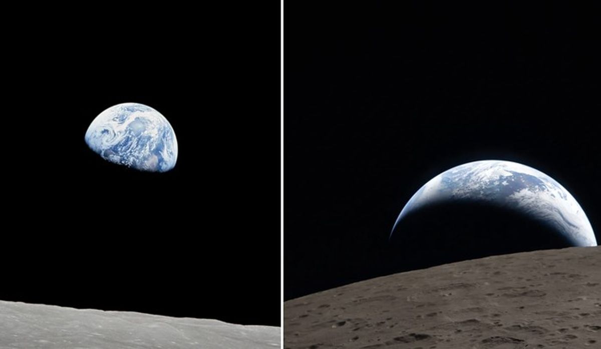 Astronot NASA Abadikan Foto Bumi Terbenam dari Orbit Bulan