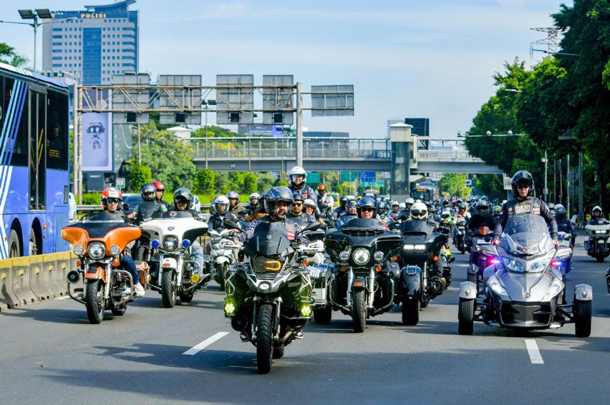 MBI DKI Jakarta Rayakan HUT Ke-7 Melalui Konvoi Motor Besar