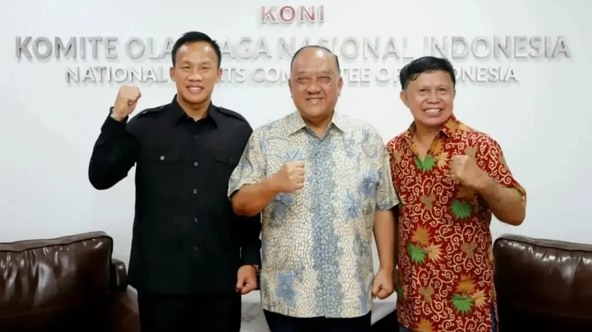 KONI Pusat Jenguk Ellyas Pical di Tangerang Selatan Pasca Gangguan Jantung