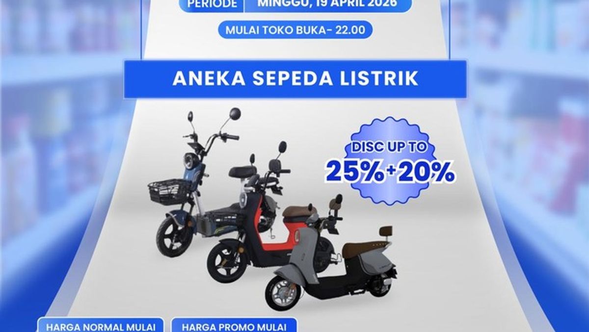 Transmart Gelar Full Day Sale dengan Diskon Sepeda Listrik 70 Persen