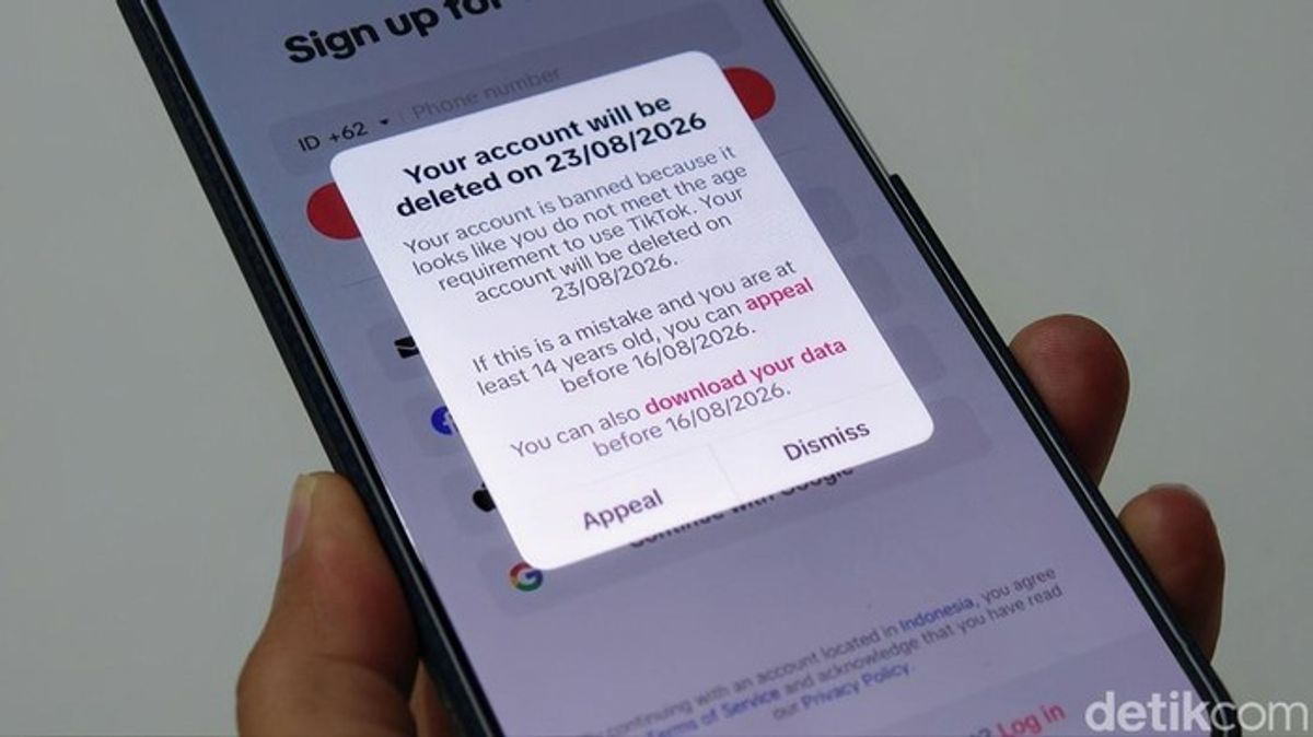 TikTok Tangguhkan Sejuta Akun Pengguna di Bawah Usia 16 Tahun