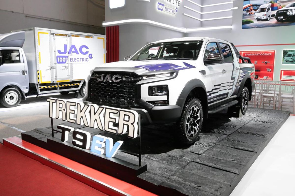 JAC Motors Luncurkan Pick-Up Listrik Trekker T90 EV di GIICOMVEC 2026
