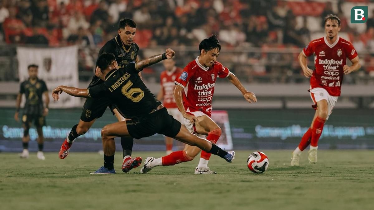 Malut United Tumbang 1-4 dari Bali United di Stadion Dipta