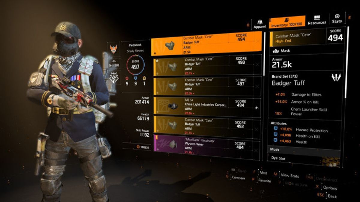 Memahami Sistem Tier Equipment The Division Resurgence Berdasarkan Warna