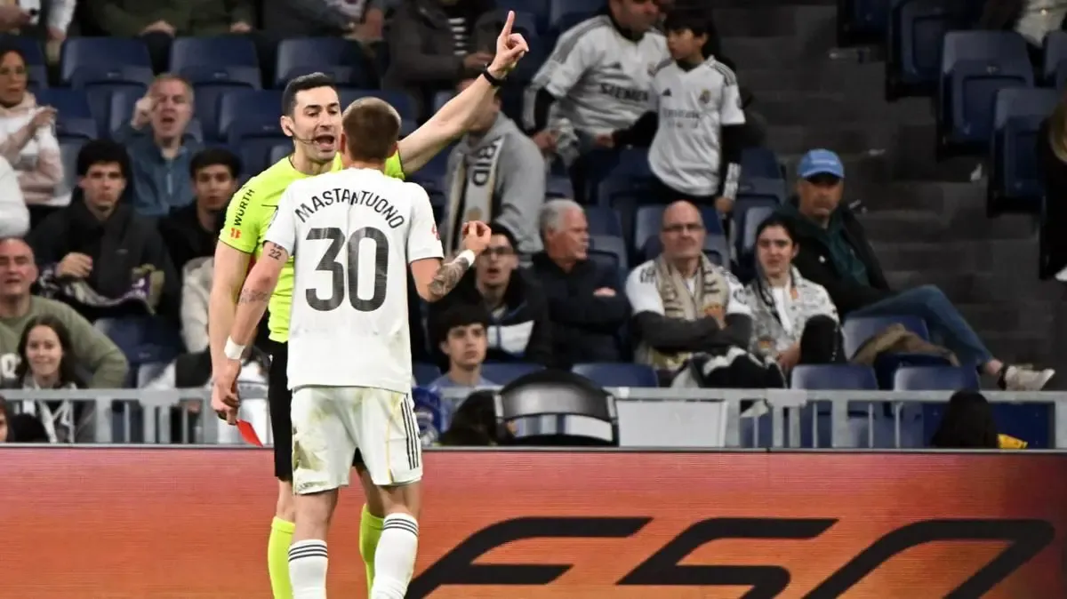 Alasan Kartu Merah Franco Mastantuono di Laga Real Madrid Kontra Getafe