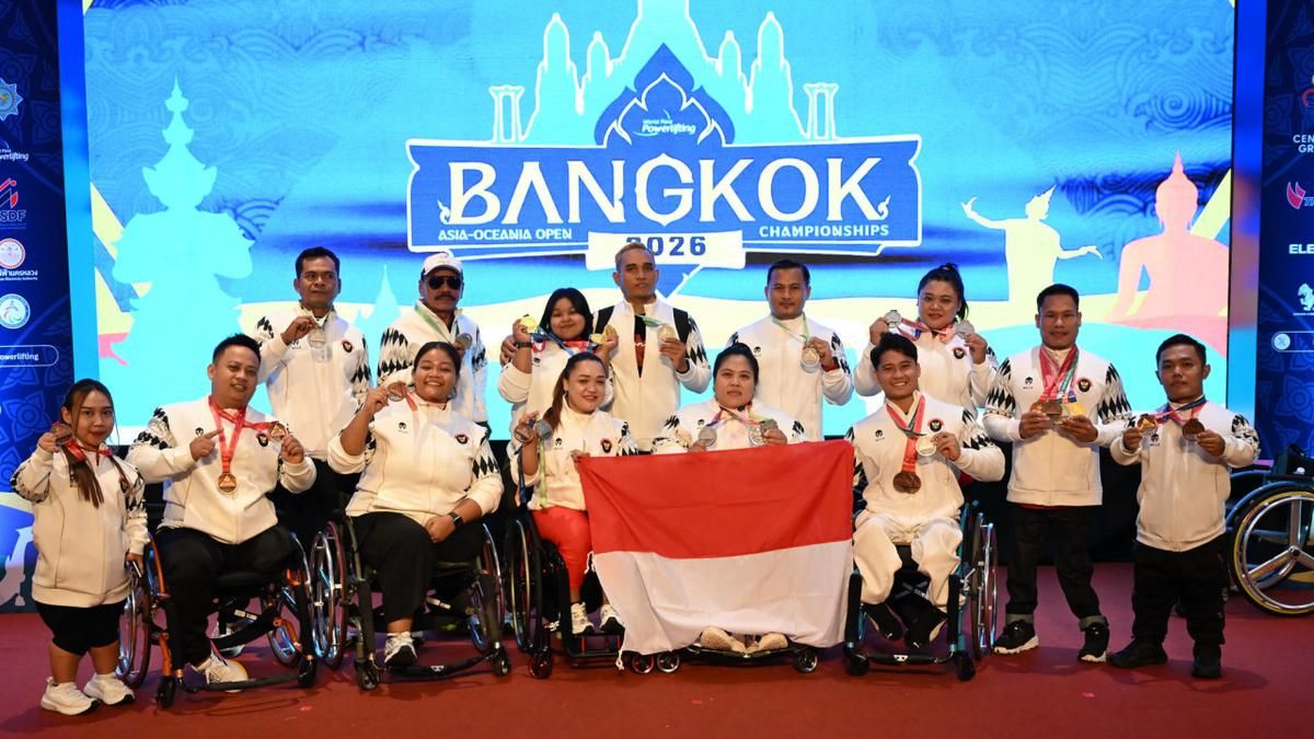Tim Para Angkat Berat Indonesia Raih 25 Medali di Bangkok