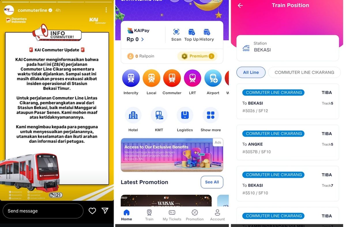Kecelakaan Kereta di Bekasi Timur Ganggu Operasional Commuter Line