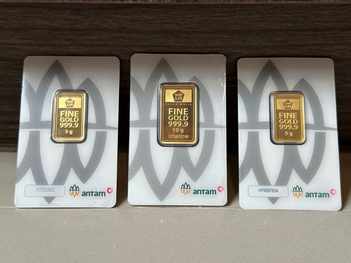 Harga Emas Antam Melonjak Rp40.000 ke Level Rp2.880.000 per Gram