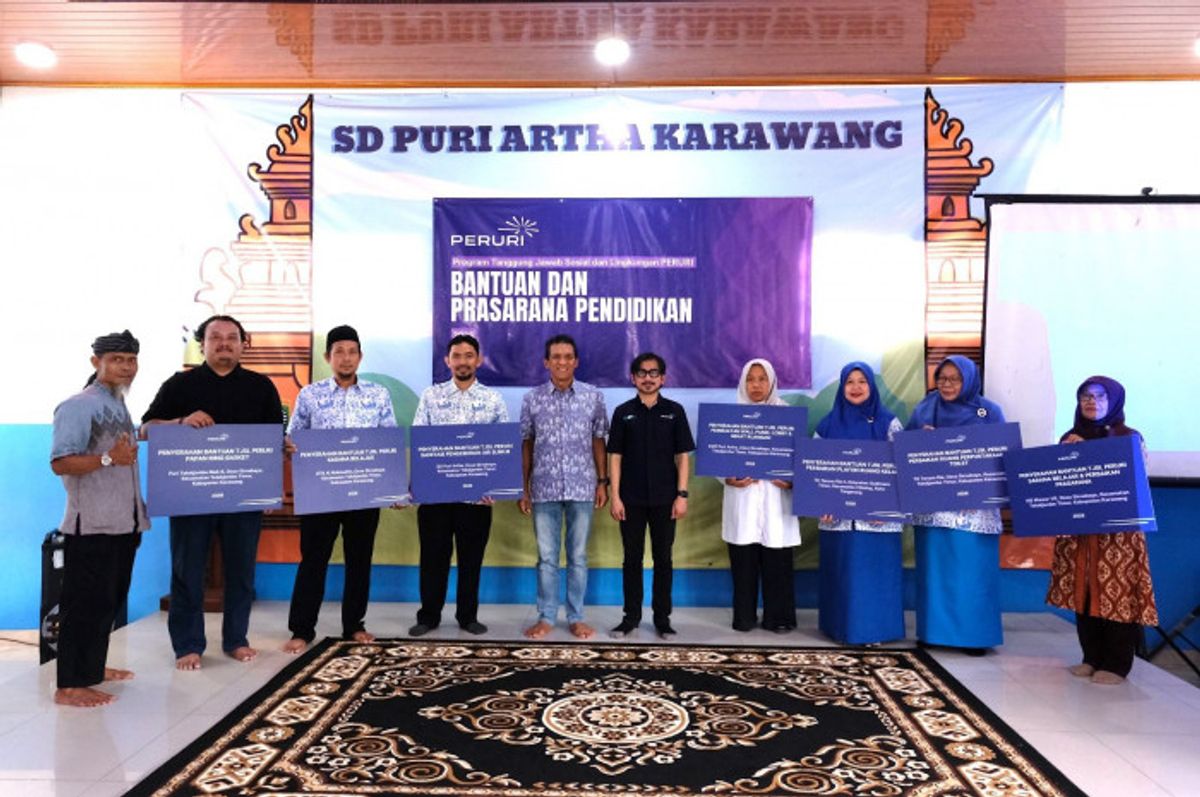 PERURI Salurkan Bantuan Sarana Pendidikan bagi Yayasan Puri Artha Karawang