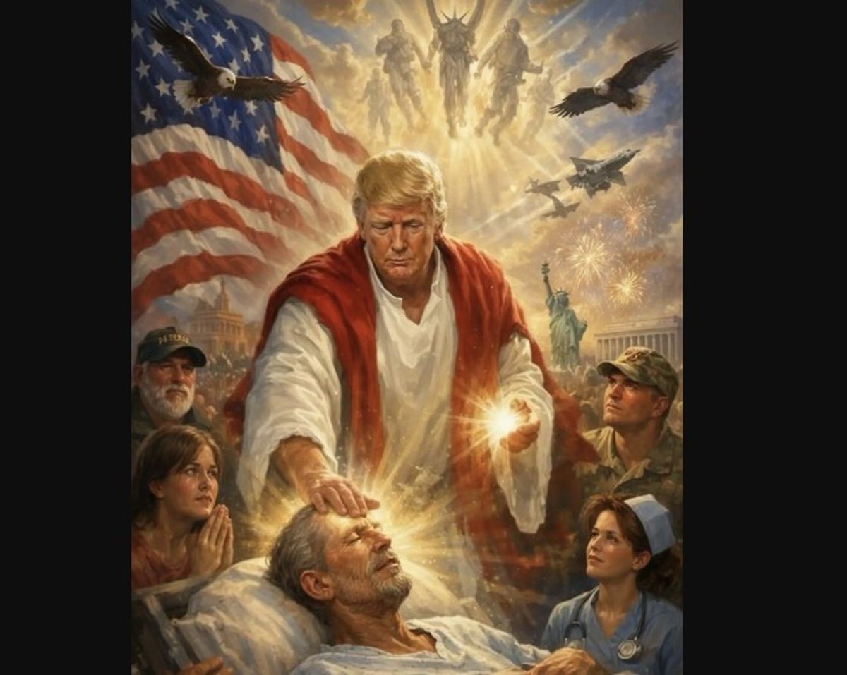 Donald Trump Unggah Gambar AI Mirip Yesus di Media Sosial