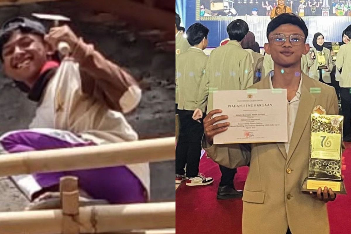 Kisah Alfath, Tukang Bangunan yang Sukses Meraih 15 Prestasi di UGM