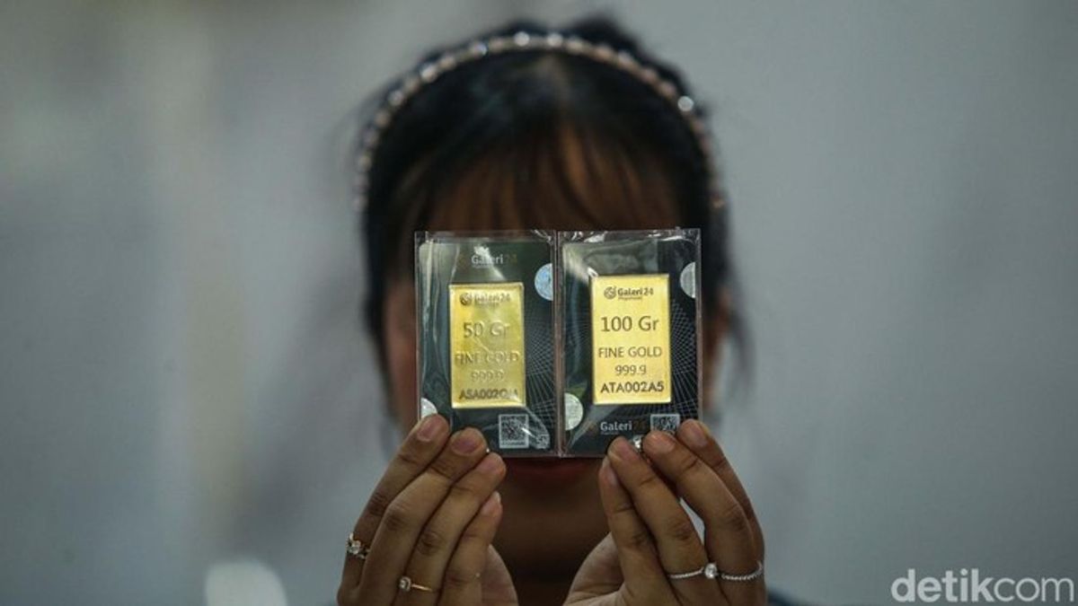 Harga Emas Antam Melonjak Rp 40.000 ke Level Rp 2.880.000 Per Gram