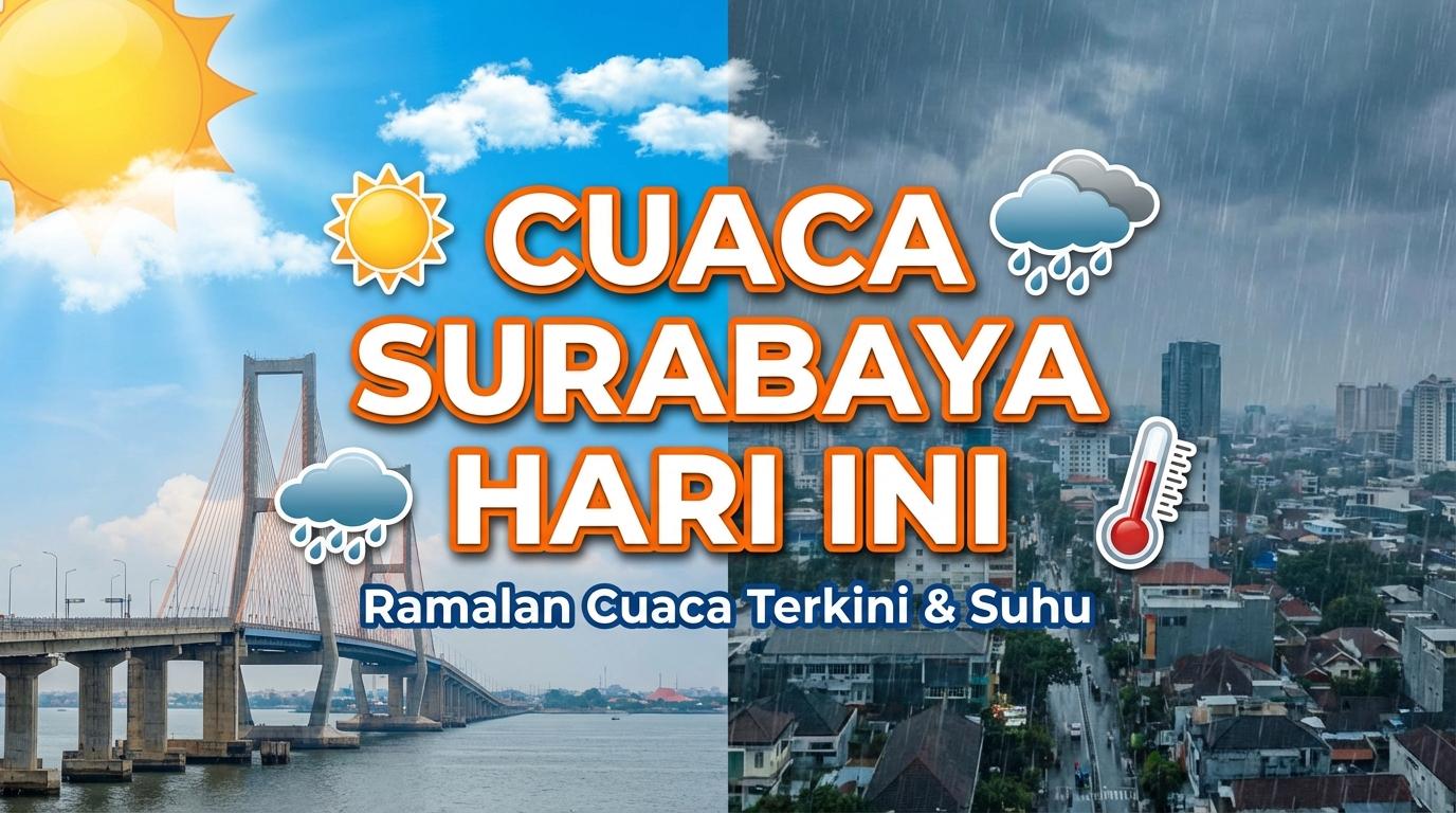 Cuaca Hari Ini Surabaya 19 Mei 2026: Cerah hingga Berawan di Semua Kecamatan