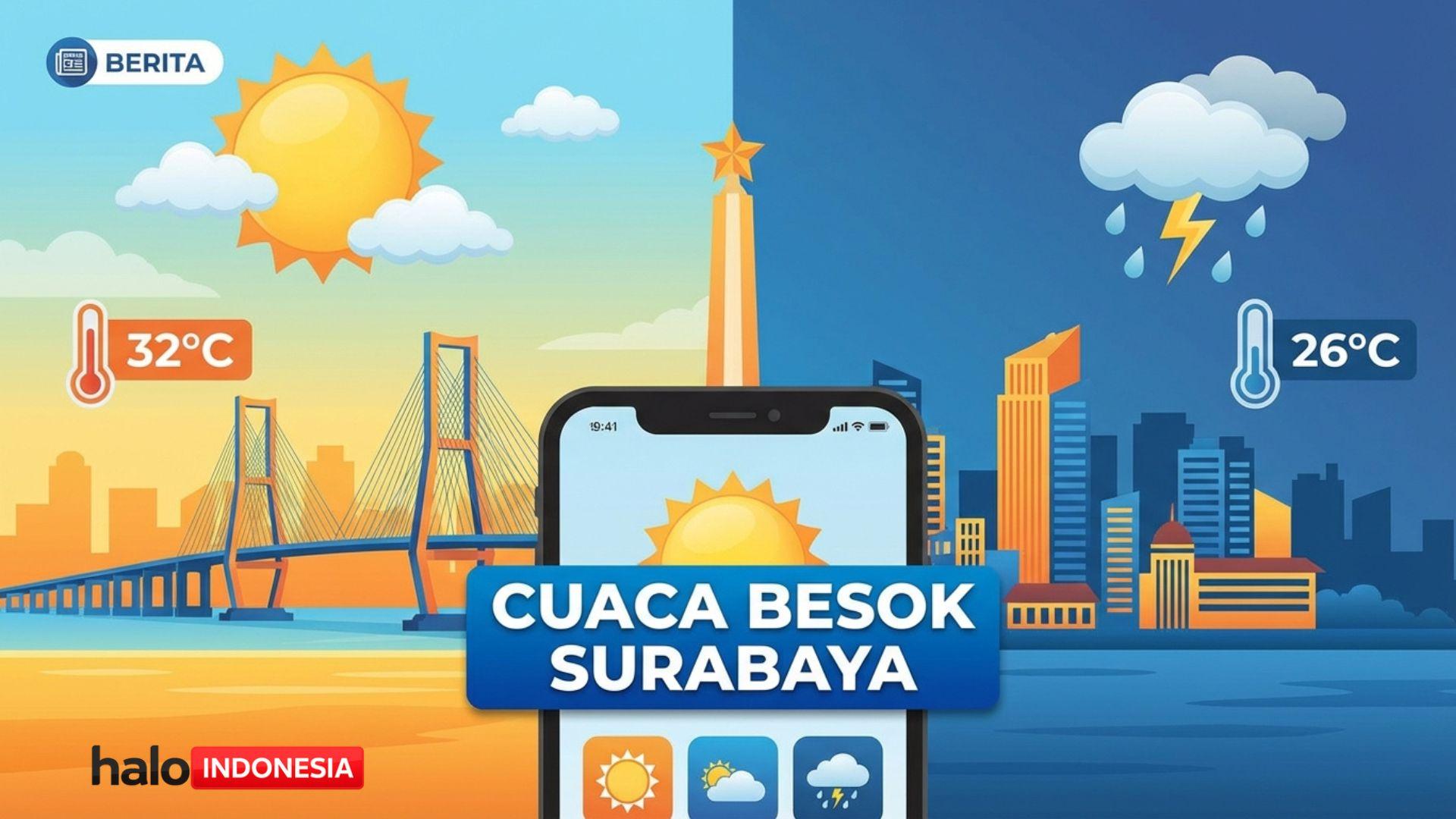 Cuaca Besok Surabaya 20 Mei 2026: Sebagian Besar Wilayah Berawan dan Udara Kabur