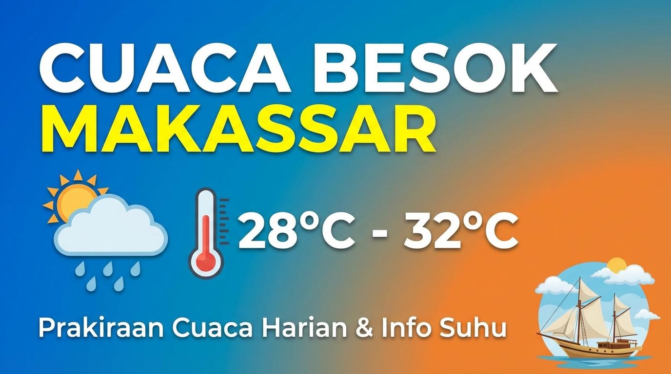 Cuaca Besok Makassar 9 Mei 2026: Semua Kecamatan Berawan, Ini Rinciannya