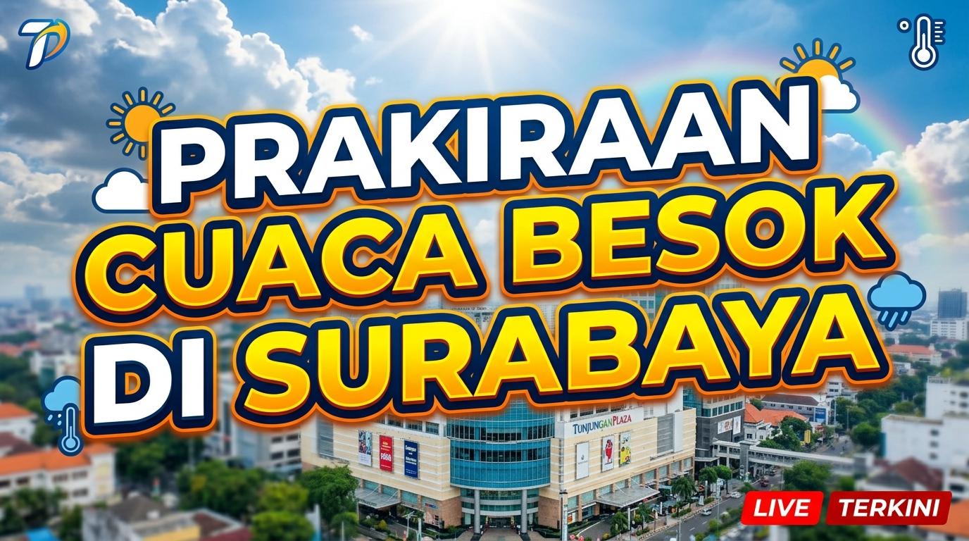 Cuaca Besok Surabaya 15 Mei 2026: Cerah di Semua Kecamatan, Ini Detailnya