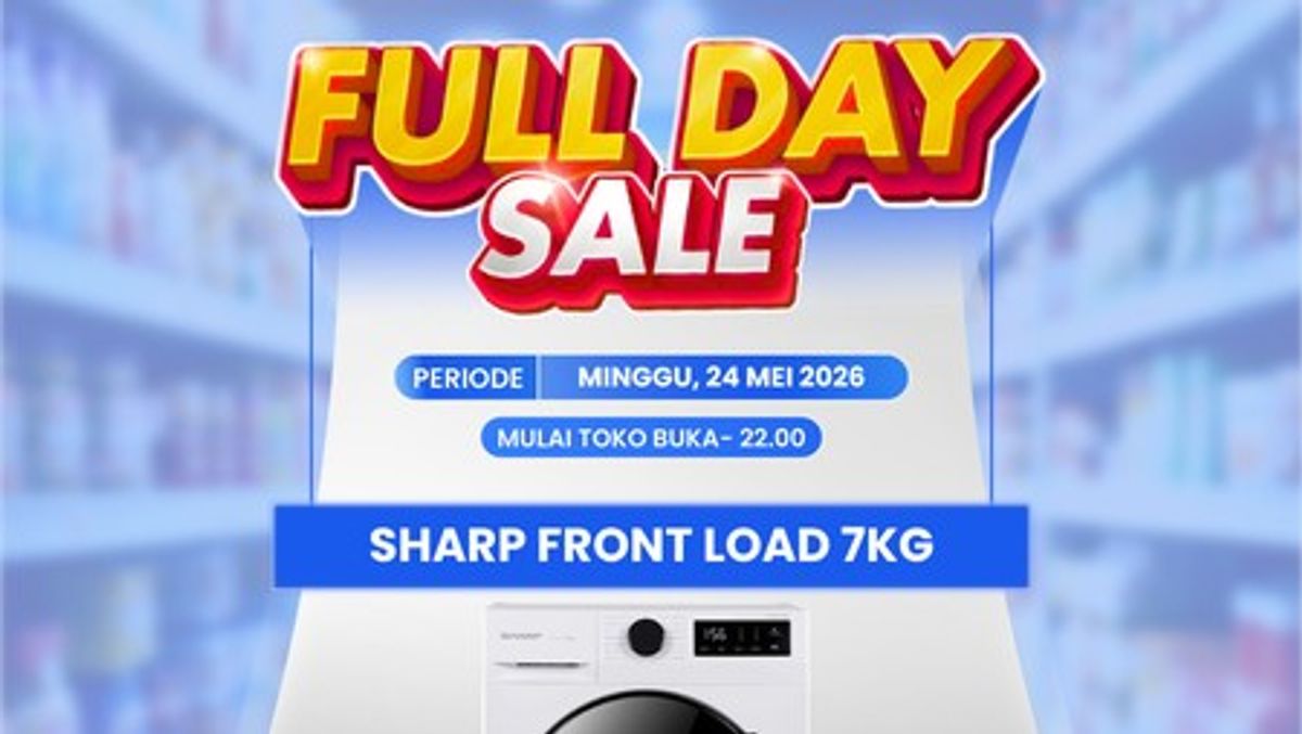 Promo Transmart Full Day Sale 24 Mei 2026 Diskon Mesin Cuci Sharp